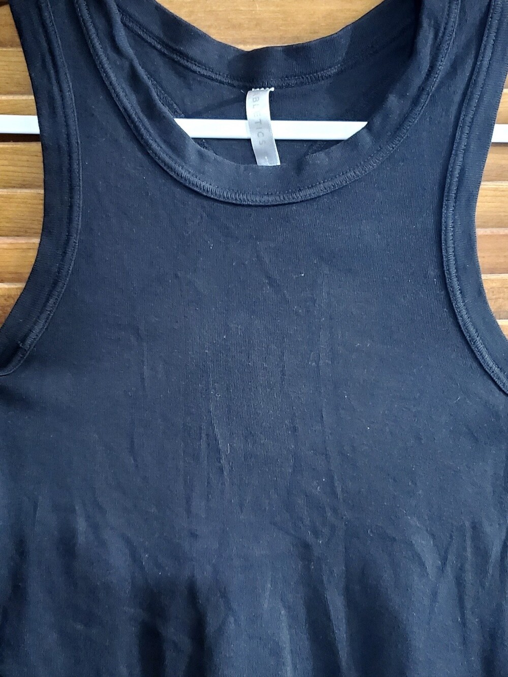 Fabletics Black Ribbed Athletic Tank - Picture 2 of 5